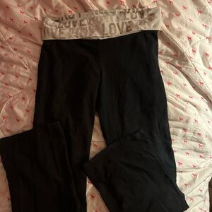 PINK Victoria's Secret Black Yoga Leggings